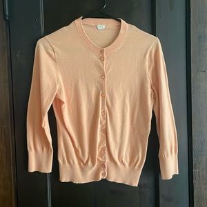 J crew baby orange cardigan